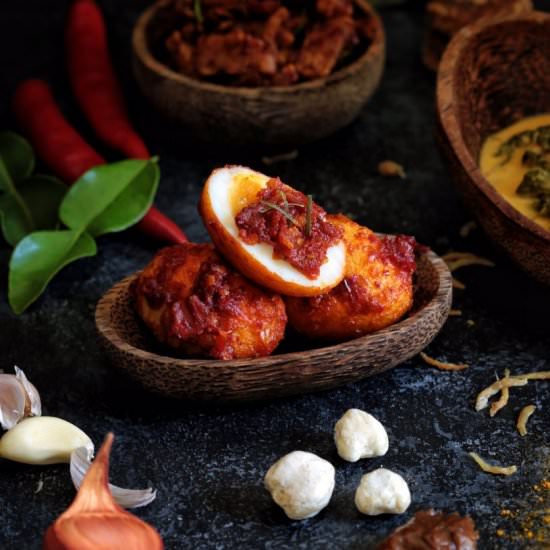 Indonesian Egg Balado - Recipe photo by gourmetconviction