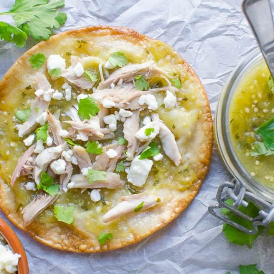 Authentic Mexican Chalupas - Recipe photo by garlic and zest
