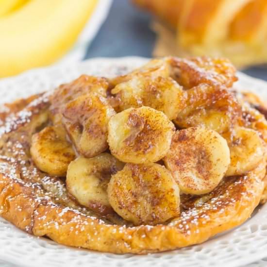 Banana Croissant French Toast - Recipe photo by pumpkinnspice