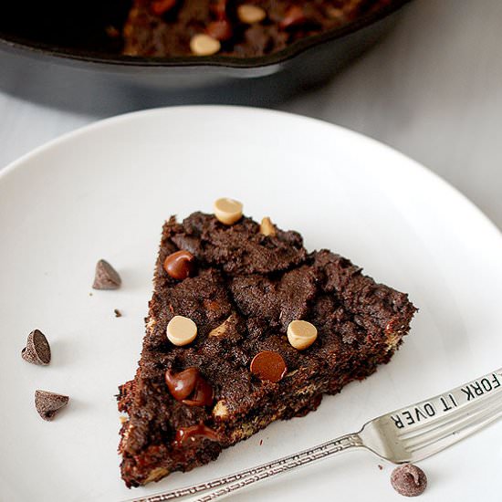 Double chocolate skillet cookie - Recipe photo by evabakes