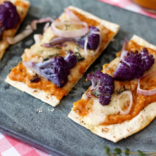 Sweet Potato Cauliflower Pizza - Recipe photo by AmyGorinNutrition