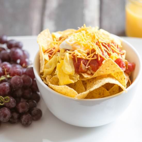 EASY BREAKFAST NACHOS - Recipe photo by livingwellspendingless