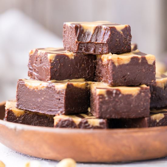 Chocolate Peanut Butter Fudge - Recipe photo by bakerita