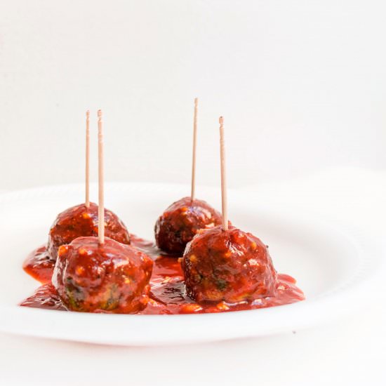 Oven Baked Chicken Spinach Meatball - Recipe photo by dimpieekitchen