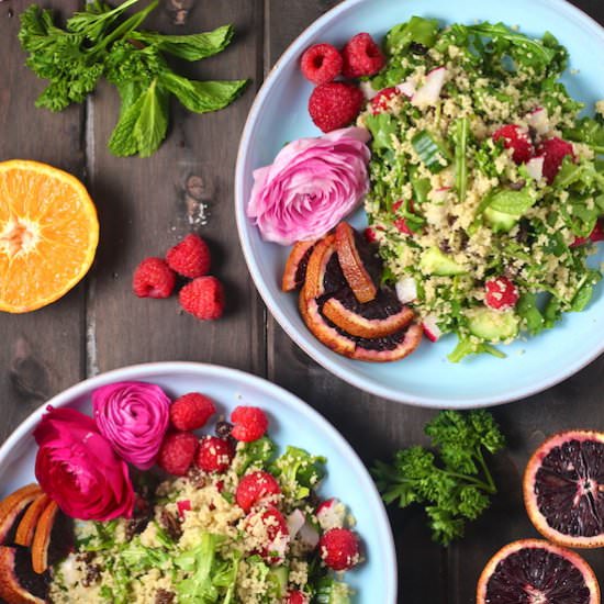 Spring Couscous Salad - Recipe photo by themillennialcook