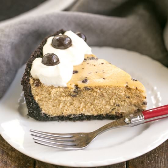 Mocha Cheesecake w/ Chocolate Chips - Recipe photo by thatskinnychickcanbake