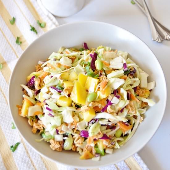 Asian Ramen Salad with Mango - Recipe photo by lettuceeatveggies