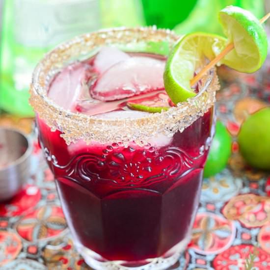 Hibiscus & Lime Margarita - Recipe photo by senseandedibility