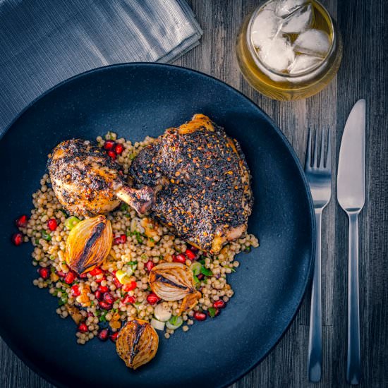 Za’atar Chicken Legs - Recipe photo by Brian Jones