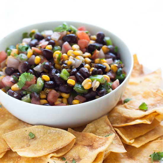 Easy Black Bean Salsa - Recipe photo by asassyspoon