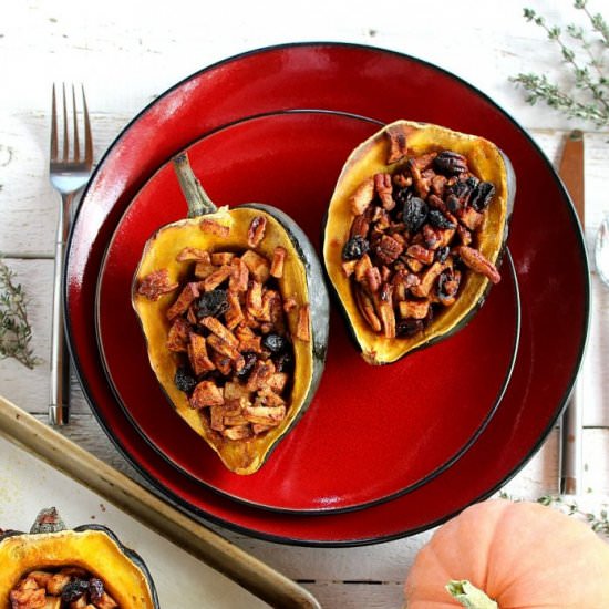 Stuffed Acorn Squash - Recipe photo by livingwellspendingless