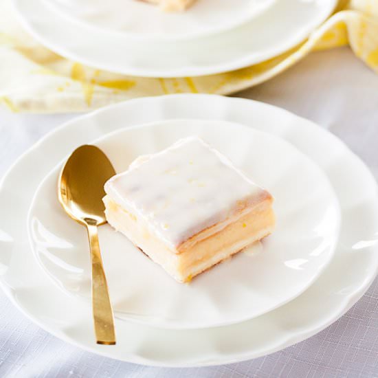 Easy Lemon Custard Slice - Recipe photo by sugarsaltmagic