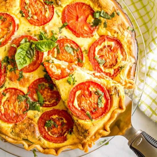 Tomato Breakfast Tart - Recipe photo by Family Food on the Table