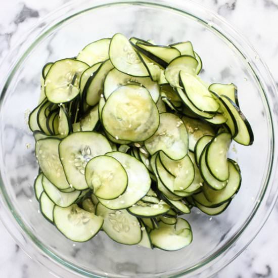 Japanese Cucumber Salad - Recipe photo by twoplacesatonce