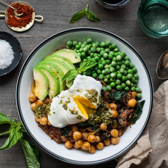 Braised Beef, Chickpeas, & Kale - Recipe photo by saltnpepperhere