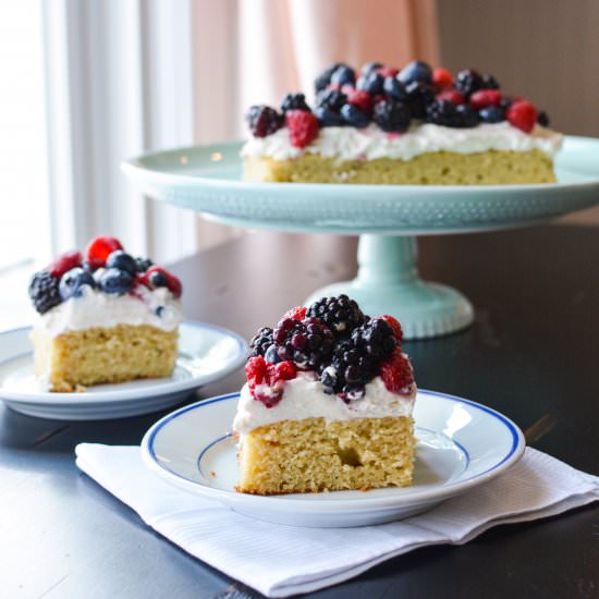 Vanilla Berry Cake - Recipe photo by kristinkitchen