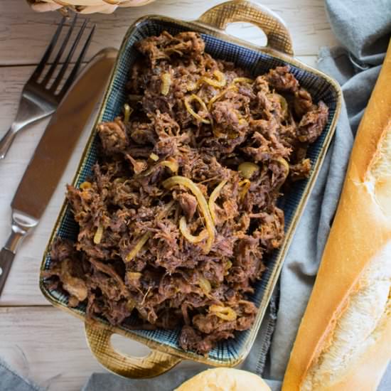 Pulled Beef Asado - Recipe photo by foxy folksy