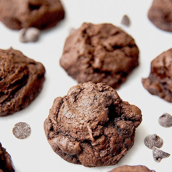 Triple Chocolate Chip Cookies - Recipe photo by evabakes