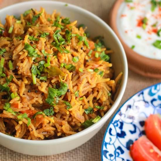 Masala Rice (Spiced Rice) - Recipe photo by Beingwholesome