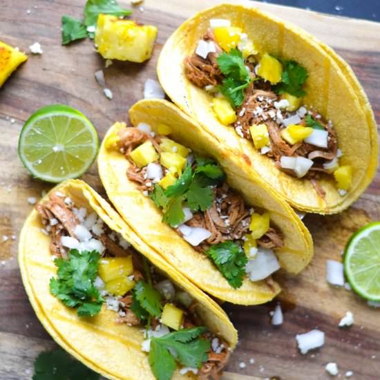 Slow Cooker Al Pastor Tacos - Recipe photo by mymoderncookery