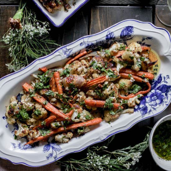 Roasted Veggies & Red Wine Sauce - Recipe photo by LyndseyEden