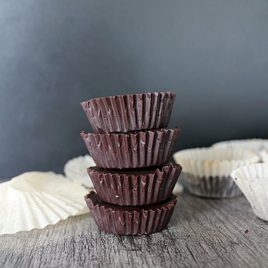 Creamy Caramel Chocolate Cups - Recipe photo by cravethegood