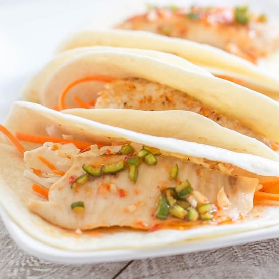 Fish Tacos with Pepper Jelly - Recipe photo by livingwellspendingless