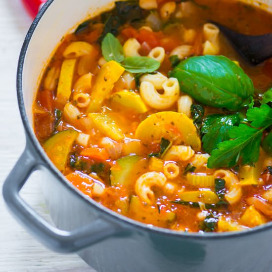 Summer Minestrone Soup - Recipe photo by ChefDeHome