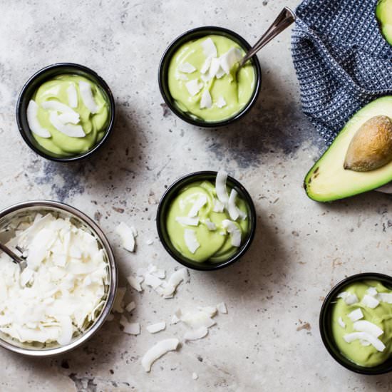 Coconut and Avocado Mousse - Recipe photo by thebellephant