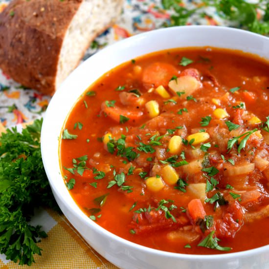 Mexican Vegetable Soup - Recipe photo by byronethomas