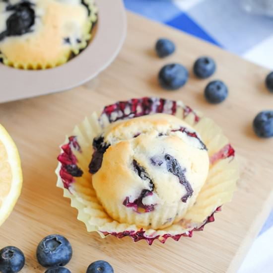 Blueberry Lemon Muffins - Recipe photo by Midwestern Moms