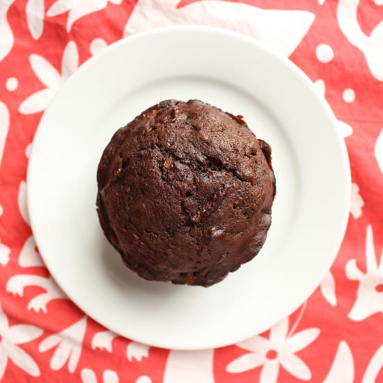 Mexican chocolate zucchini muffins - Recipe photo by meandthemoose