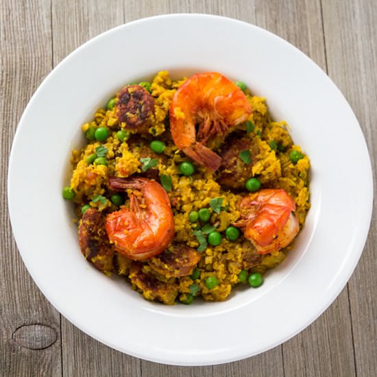 Pressure Cooker Cauliflower Paella - Recipe photo by thefoodieeats