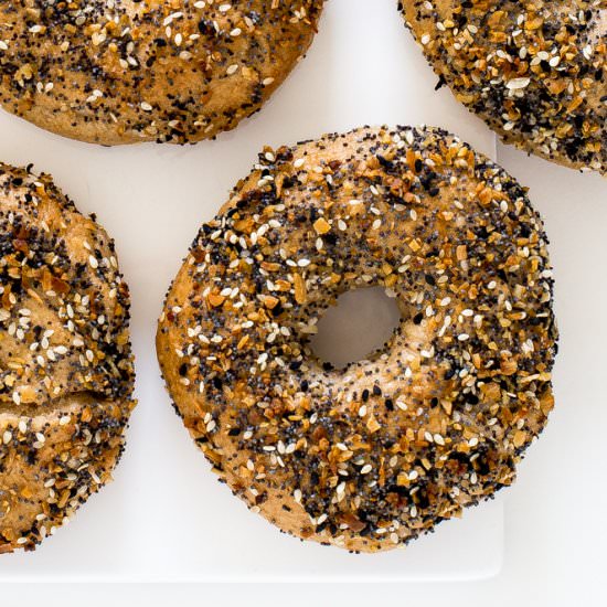 Homemade Everything Bagels - Recipe photo by ChefSavvy