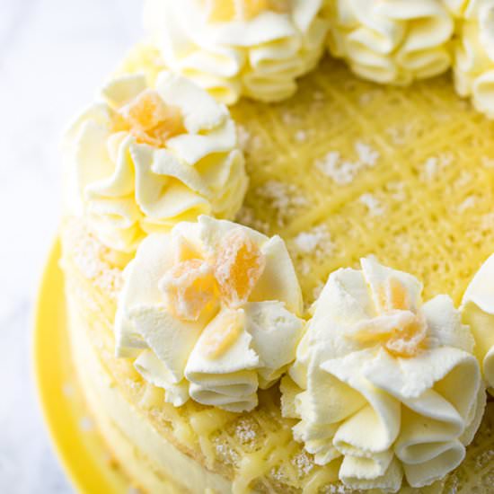 Lemon Cheesecake Mousse Cake - Recipe photo by JoJoNookAndCranny