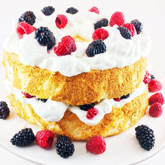 The Best Angel Food Cake - Recipe photo by Hummingbirdthyme