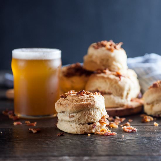 Beer and Bacon Biscuits - Recipe photo by TheBeeroness