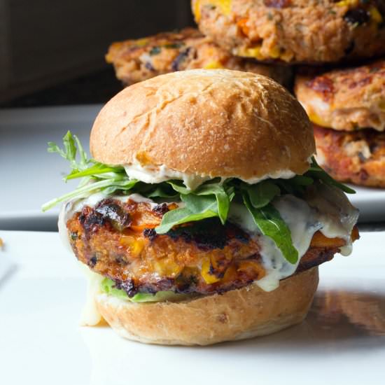 Veggie Sweet Potato Garden Burgers - Recipe photo by TheKitchenWhisperer