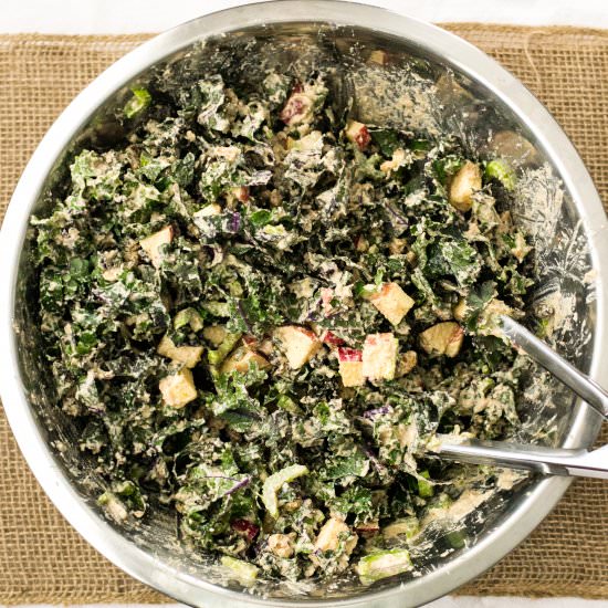 Kale Waldorf Salad - Recipe photo by Frommetovuu