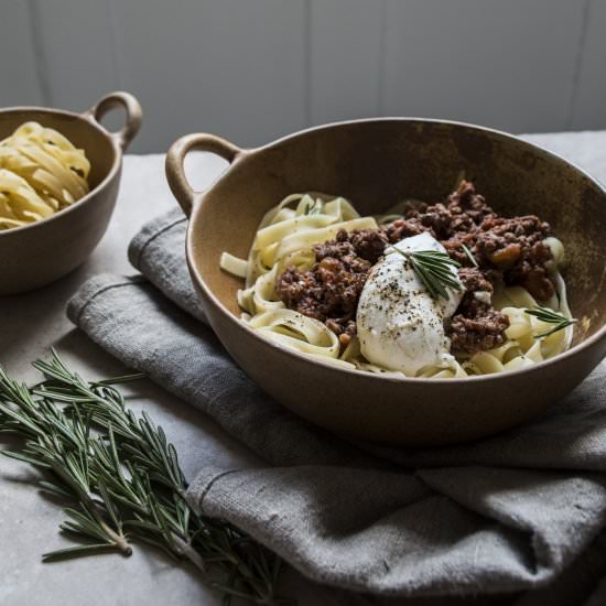 Chorizo Bolognese - Recipe photo by comfortfeasts