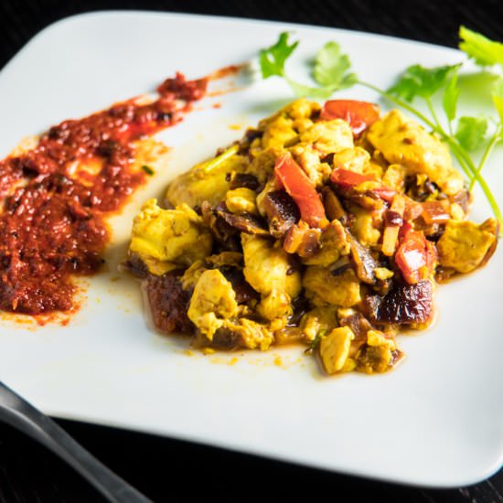 Tofu Bhurji (Indian Scramble) - Recipe photo by PepperPowered