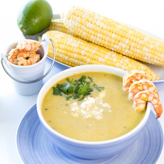 Creamy Hatch Green Chile Soup - Recipe photo by Spoonabilities