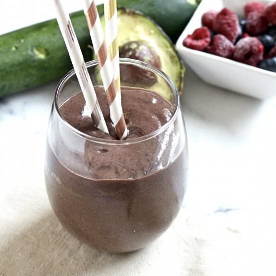 Banana-Free Creamy Berry Smoothie - Recipe photo by CitNutritionally
