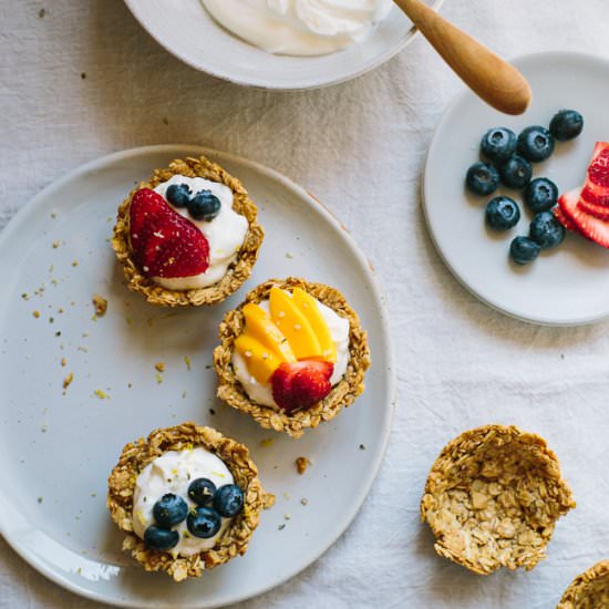 Muffin Tin Granola Cups - Recipe photo by gatheranddine