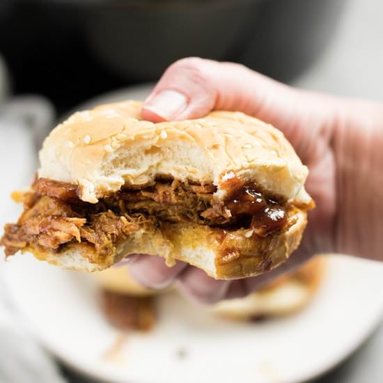 Crockpot Bourbon Bacon Pulled Pork - Recipe photo by TheSaltyMarshmallow