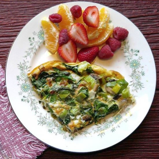 Whole30 Spinach Frittata - Recipe photo by thegardeningcook
