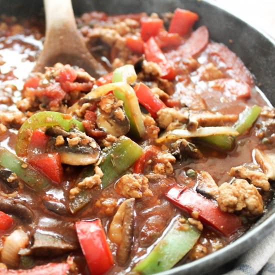 Quick 1-Skillet Chicken Cacciatore - Recipe photo by FunnyLoveLindsay
