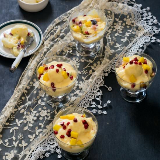 Rasgulla Custard - Recipe photo by cooking with sapana