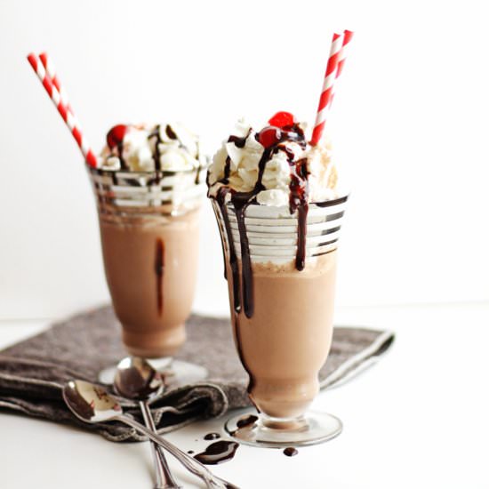 Red wine chocolate shakes - Recipe photo by Rhubarbarians