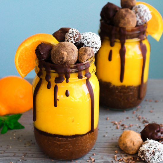Orange Chia Chocolate Smoothie - Recipe photo by primitivish